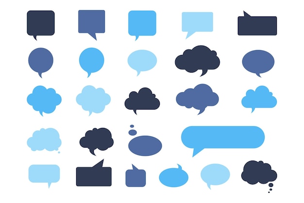 Speech bubble set talk bubble cloud tekstballonnen collectie vector design