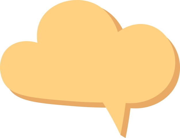 Speech bubble sky shape