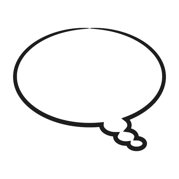 Vector speech bubble speech balloon chat bubble line art vector icon