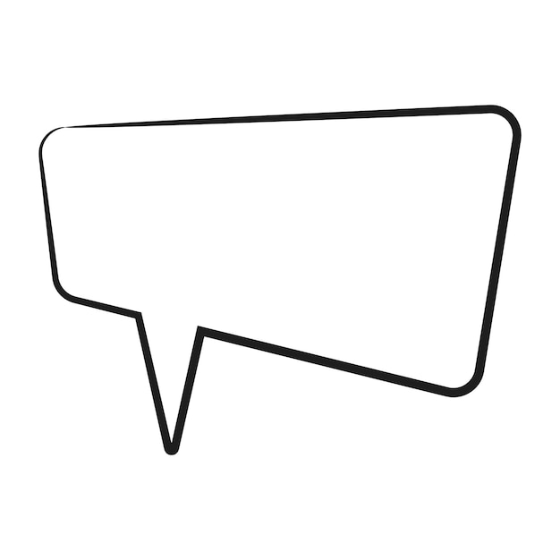 Vector speech bubble speech balloon chat bubble line art vector icon