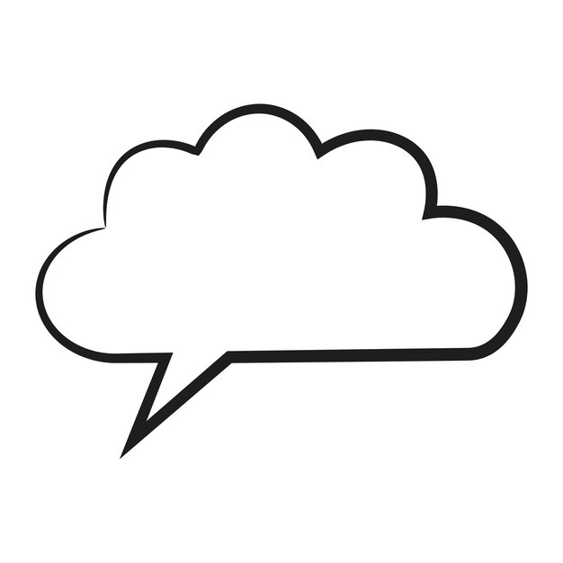 Speech bubble speech balloon chat bubble line art vector icon