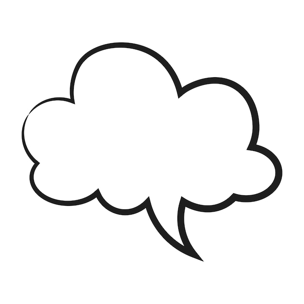 Speech bubble speech balloon chat bubble line art vector icon