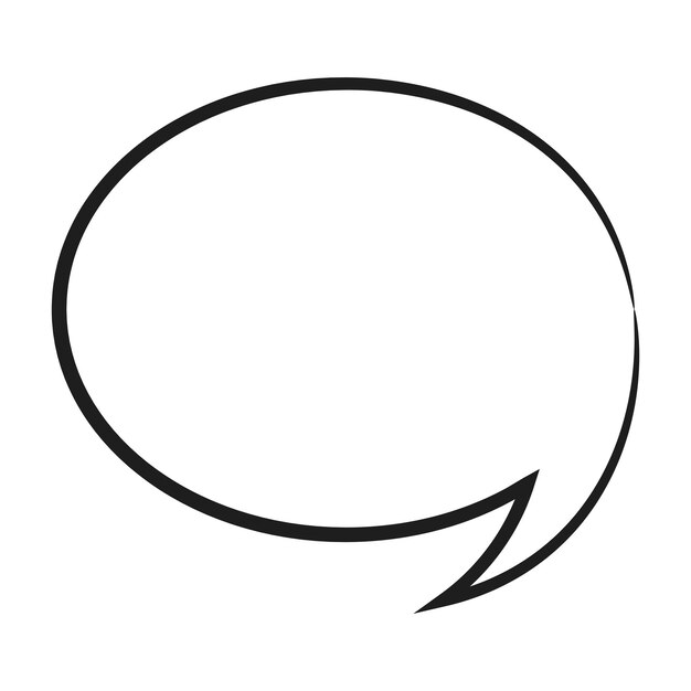 Speech bubble speech balloon chat bubble line art vector icon