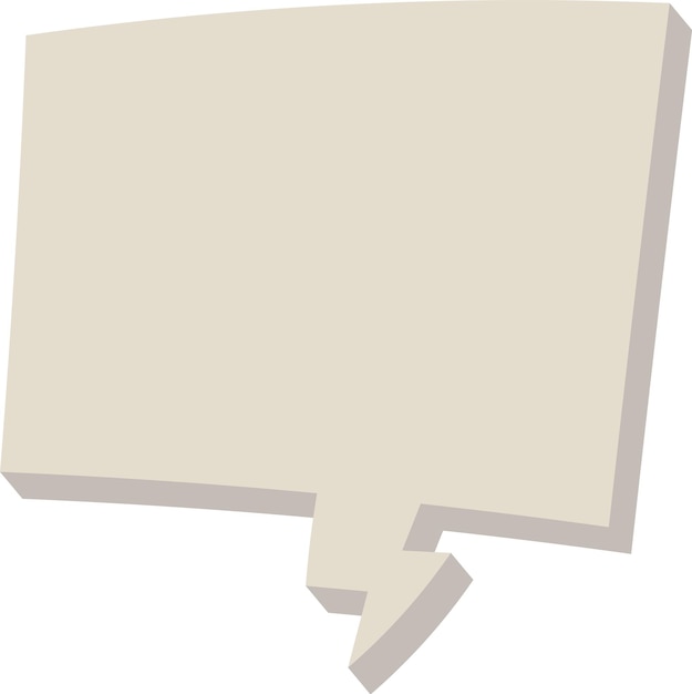 Speech Bubble Square Shape