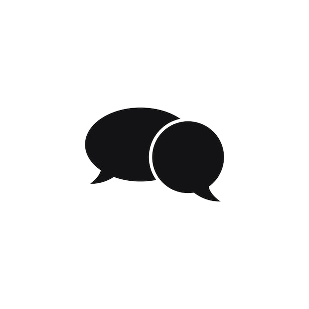 Speech bubble symbol vector icon logo