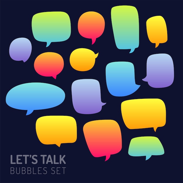 Vector speech bubble talk doodle sketch hand draw