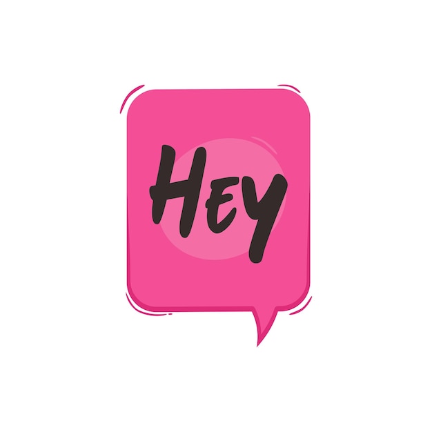 speech bubble text doodle illustration