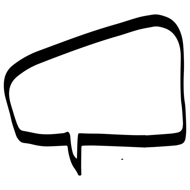 Speech bubble thin line sketch Communicatie chat lineaire illustratie van klantdialoog leeg t