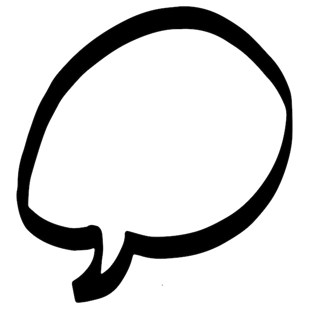 Speech bubble thin line sketch Communicatie chat lineaire illustratie van klantdialoog leeg t