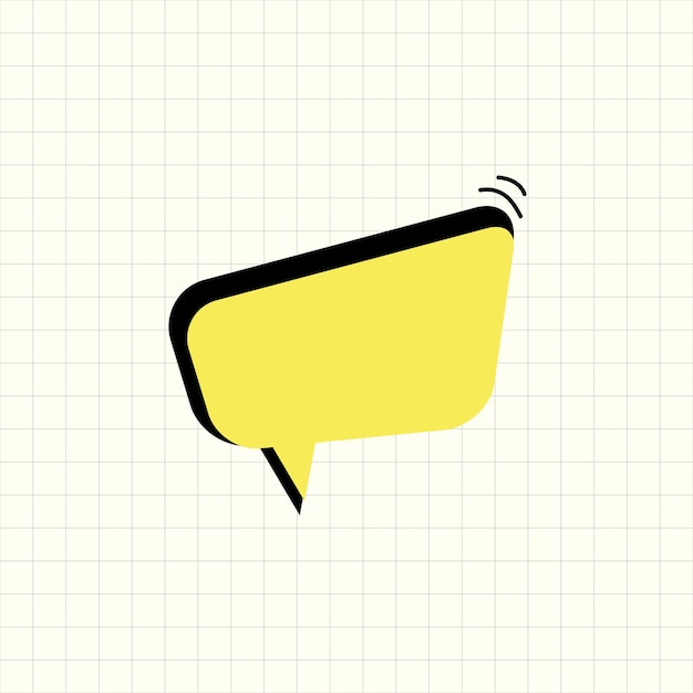 Speech Bubble Vector Template