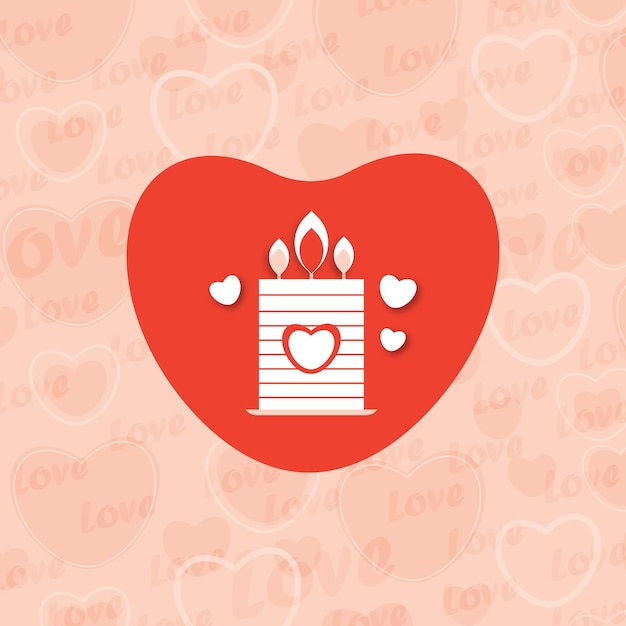 Speech bubble with heart icon