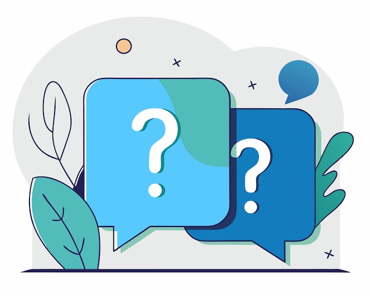 Vector speech bubble with interrogation sign icon illustration