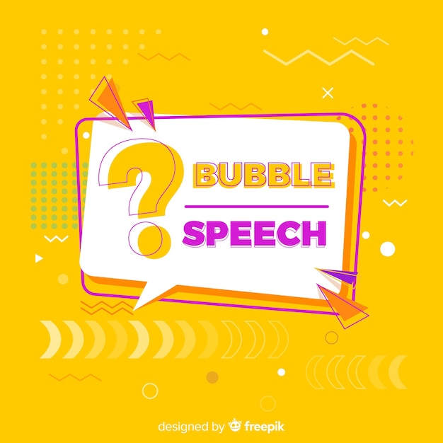 Speech bubble with question mark