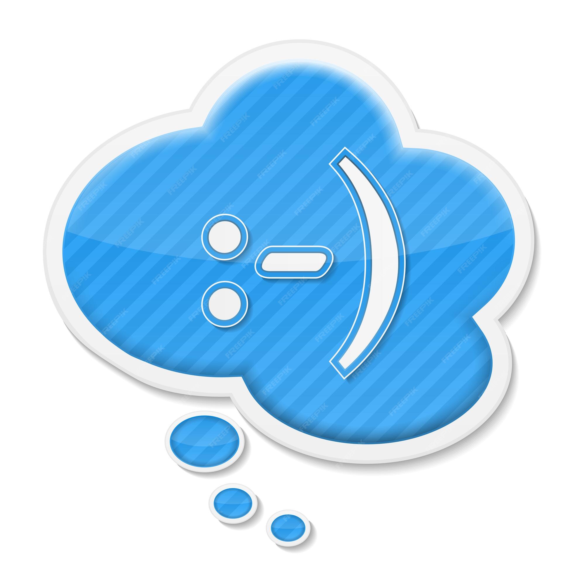 Premium Vector | Speech bubble with smile