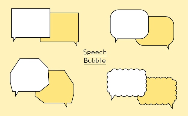 Vector speech bubble