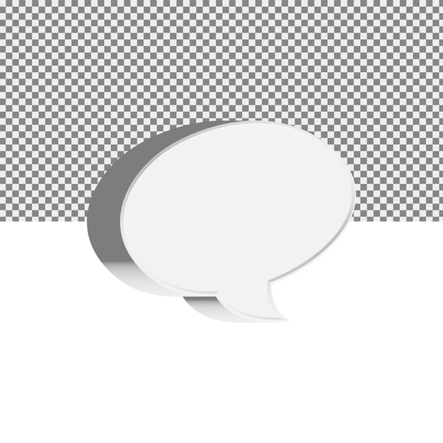 Speech bubbles in 3d style