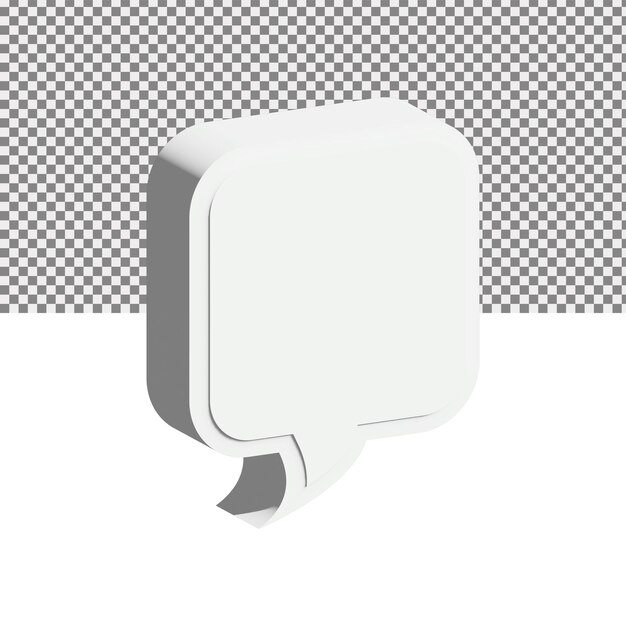 Speech bubbles in 3d style