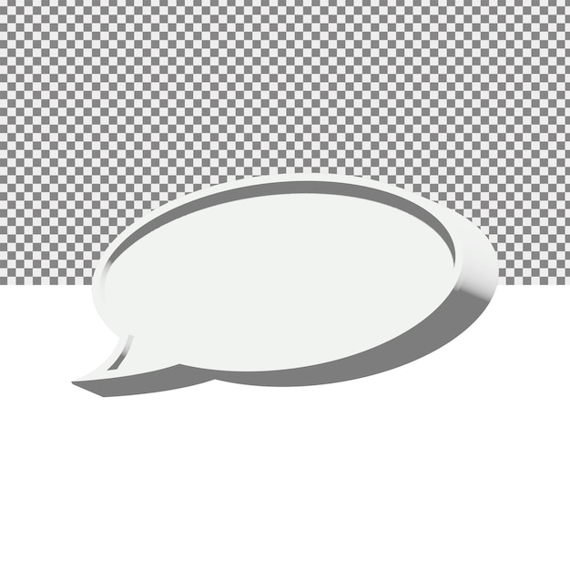 Speech bubbles in 3d style