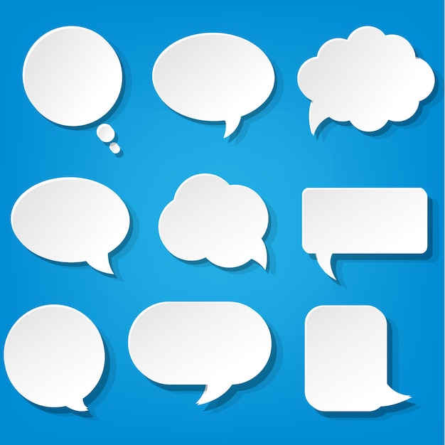 Speech Bubbles Set