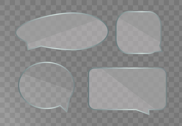 Speech bubbles template isolated on white background