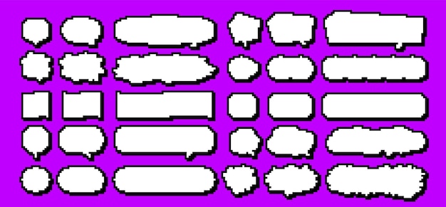 Speech bubbles of various shapes