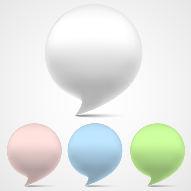 Vector speech bubbles