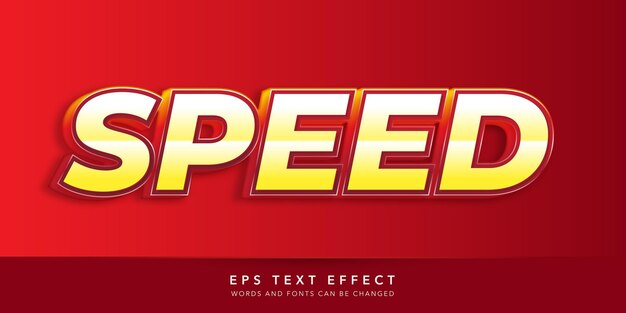 speed 3d editable text effect