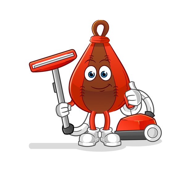 Speed bag clean with a vacuum . character vector