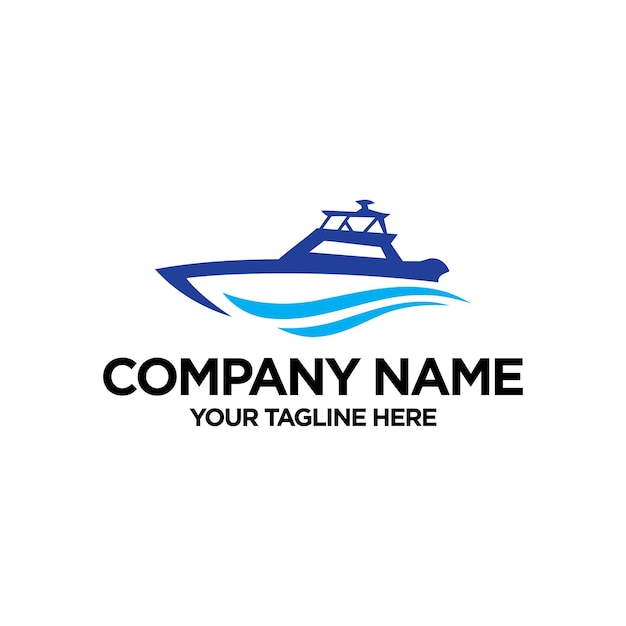 Speed boat logo design