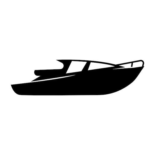 Vector speed boat logo vector illustration icon design template