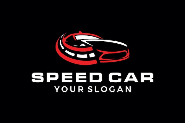 Vector speed car logo, auto mobile , car and way logo design