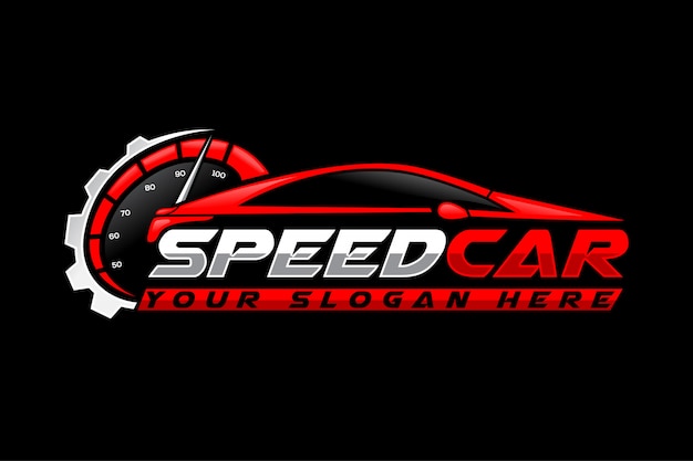 Шаблон логотипа speed car