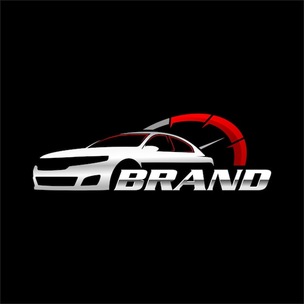 Modello di logo dell'auto di velocità