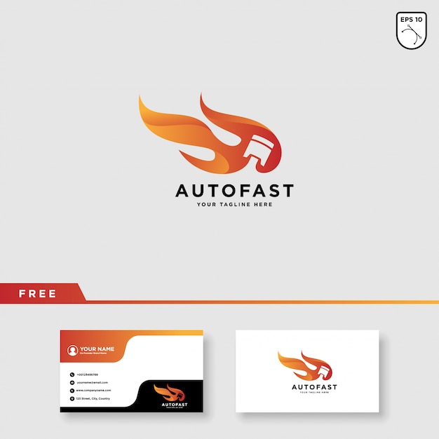 Speed car race logo design