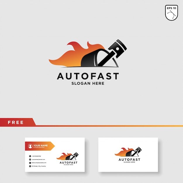 Speed car race logo design