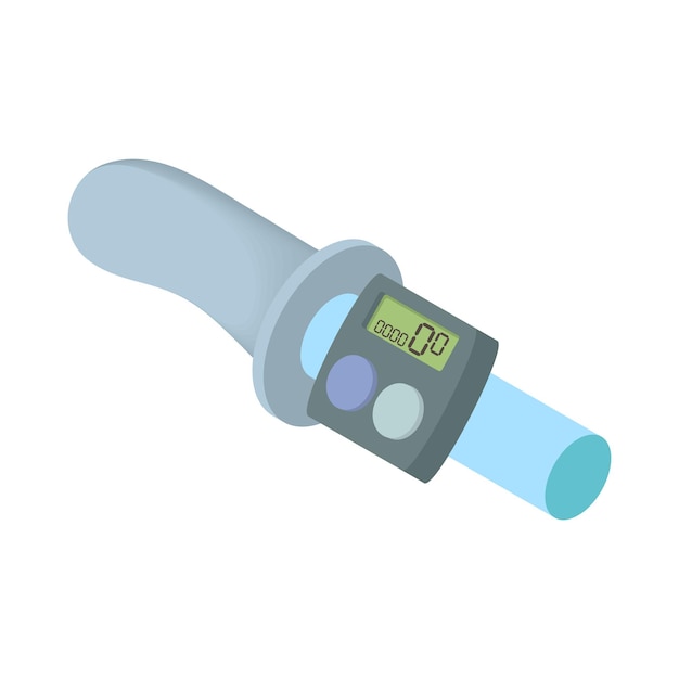 Speed counter icon in cartoon style on a white background