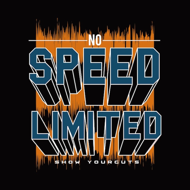 speed design typography vector illustration