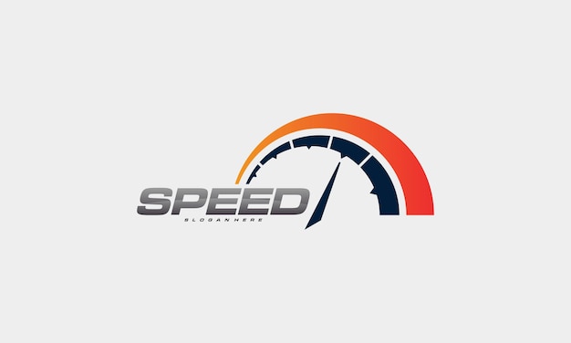 Дизайн логотипа Speed and Fast Logo векторный шаблон логотипа спидометра