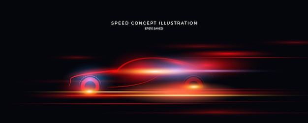 Speed  illustration, fast background