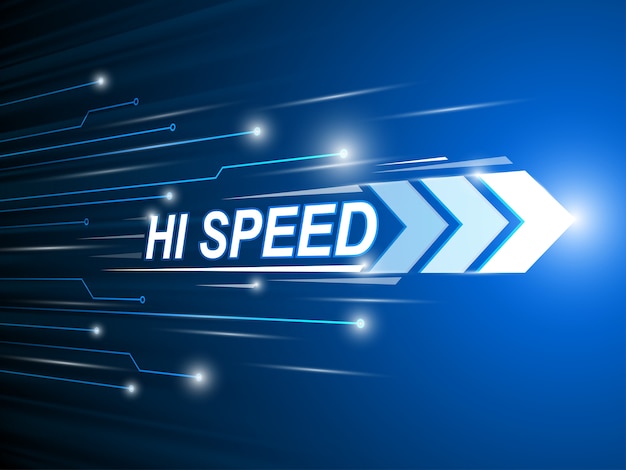 Speed internet technology background