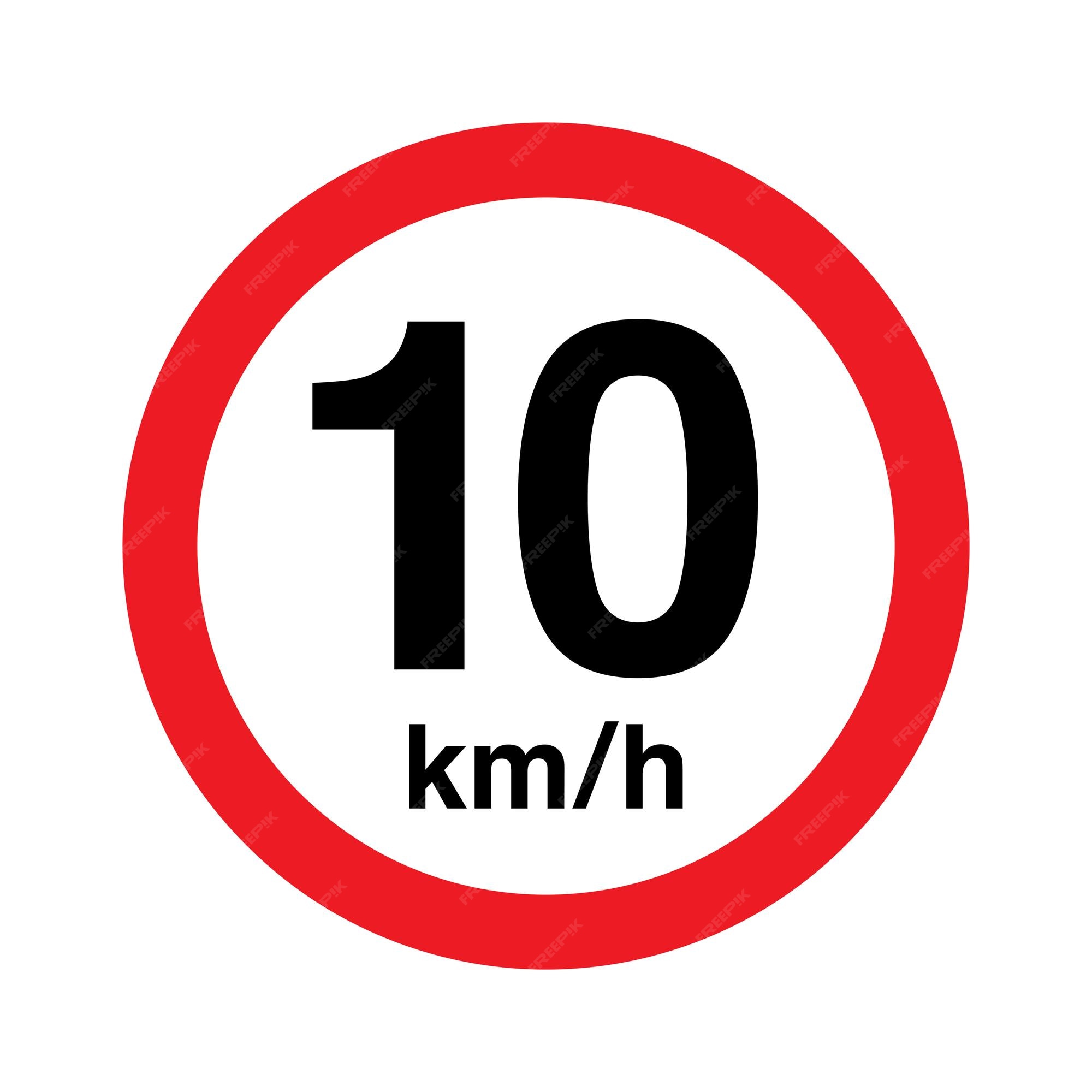 Premium Vector Speed Limit 10 Kmh premium-vector-speed-limit-10-kmh
