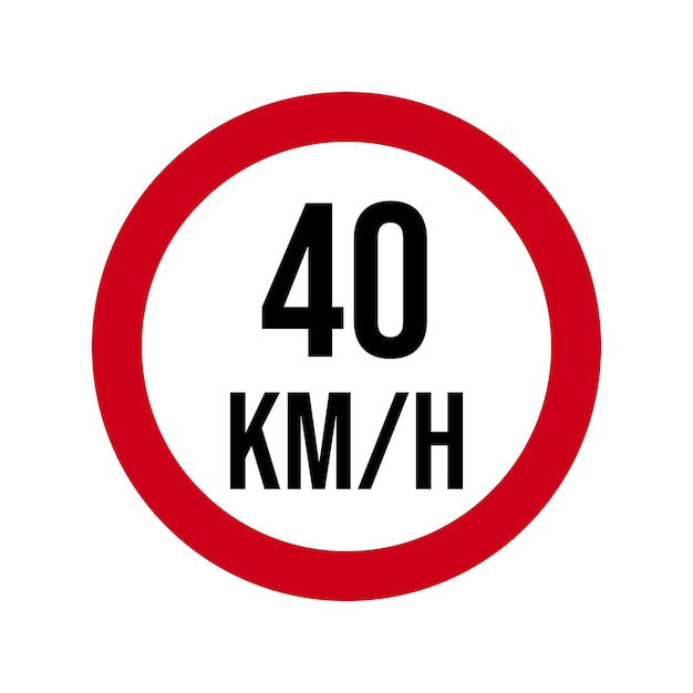 Vector speed limit 40 kmh