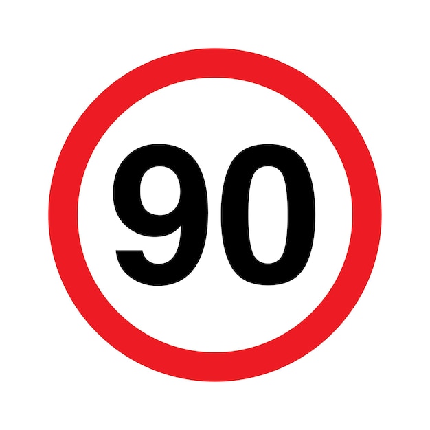 Vector speed limit 90 km