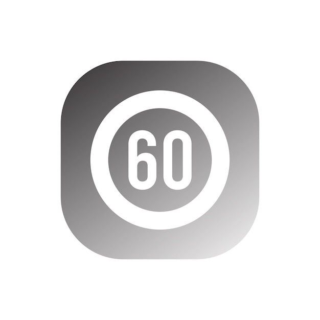 Vector speed limit sign icon vector