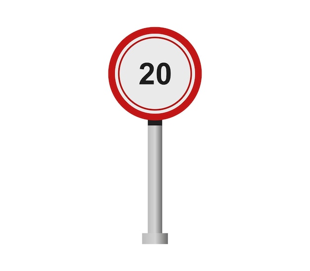 Speed limit sign