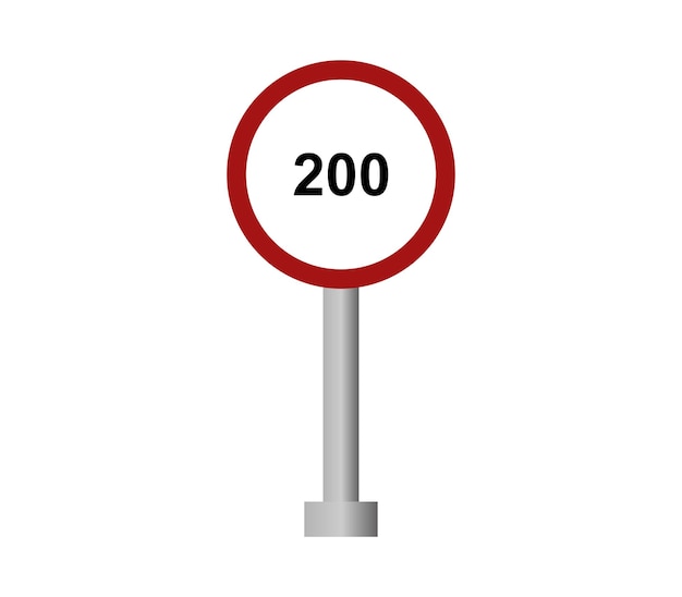 Speed limit sign