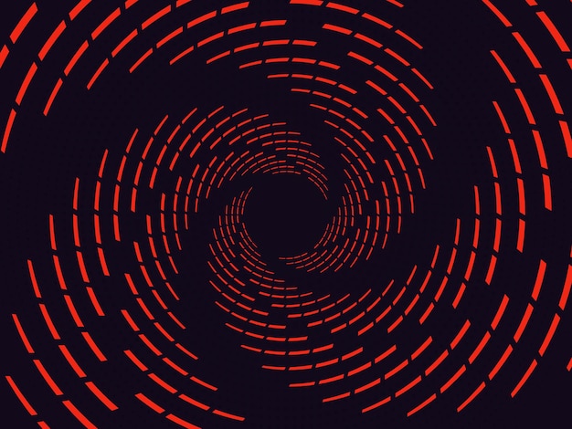 Speed lines in circle form Particle  motion trails