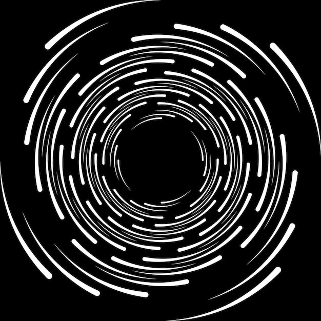 Speed lines in circle form