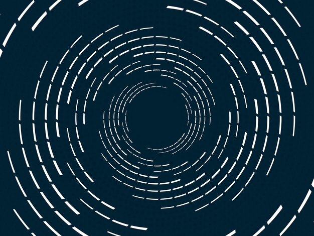 Vector speed lines in circle form