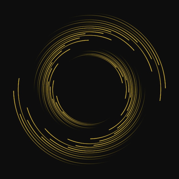 Speed lines in circle form.